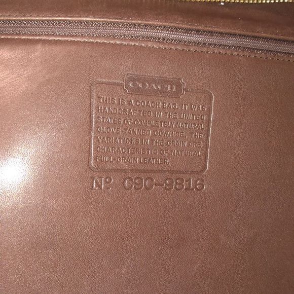 COACH Bleeker Brown Leather Bucket Duffle Feeder Crossbody Shoulder Bag 9816 - Picture 7 of 16